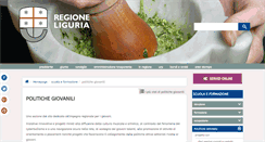 Desktop Screenshot of giovaniliguria.it