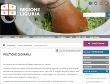 Tablet Screenshot of giovaniliguria.it